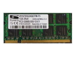 1GB Memory PC2-5300 CL5 64x8 DDR2-667 Sodimm