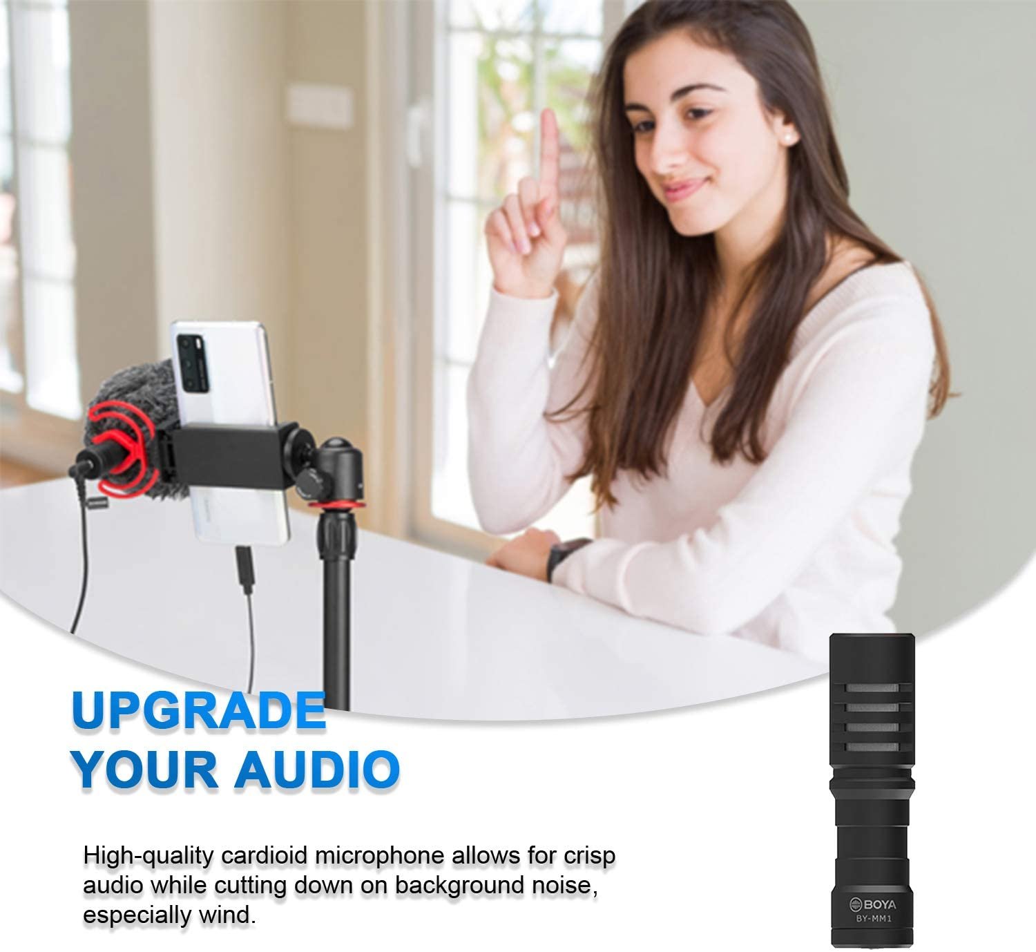 BOYA BY-VG330 Smartphone Extension Microphone Compatible Android BOYA BY-VG330 Smartphone Extension Microphone Compatible Android