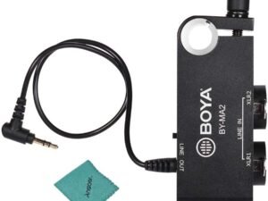 BOYA BY-MA2 Dual channel XLR audio mixer for DSLRs & camcorders BOYA BY-MA2 Dual channel XLR audio mixer for DSLRs & camcorders