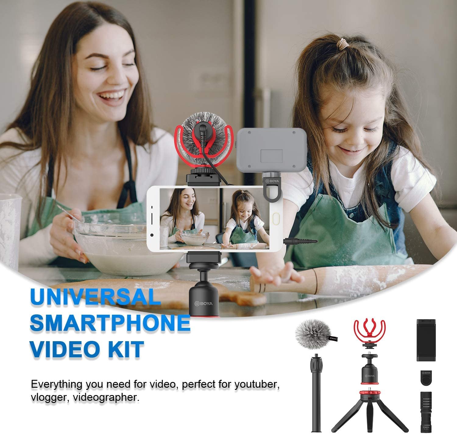 BOYA BY-VG330 Smartphone Extension Microphone Compatible Android BOYA BY-VG330 Smartphone Extension Microphone Compatible Android