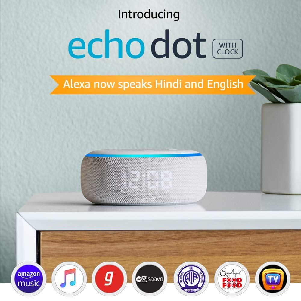 Echo Dot Clock LED Display Smart Speaker with Alexa Echo Dot Clock LED Display Smart Speaker with Alexa