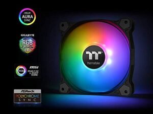 Thermaltake Pure 14 ARGB Sync CPU Case Fan (Triple Pack) with 140mm PWM Silent Fan with ARGB Controller Thermaltake Pure 14 ARGB Sync CPU Case Fan (Triple Pack) with 140mm PWM Silent Fan with ARGB Controller
