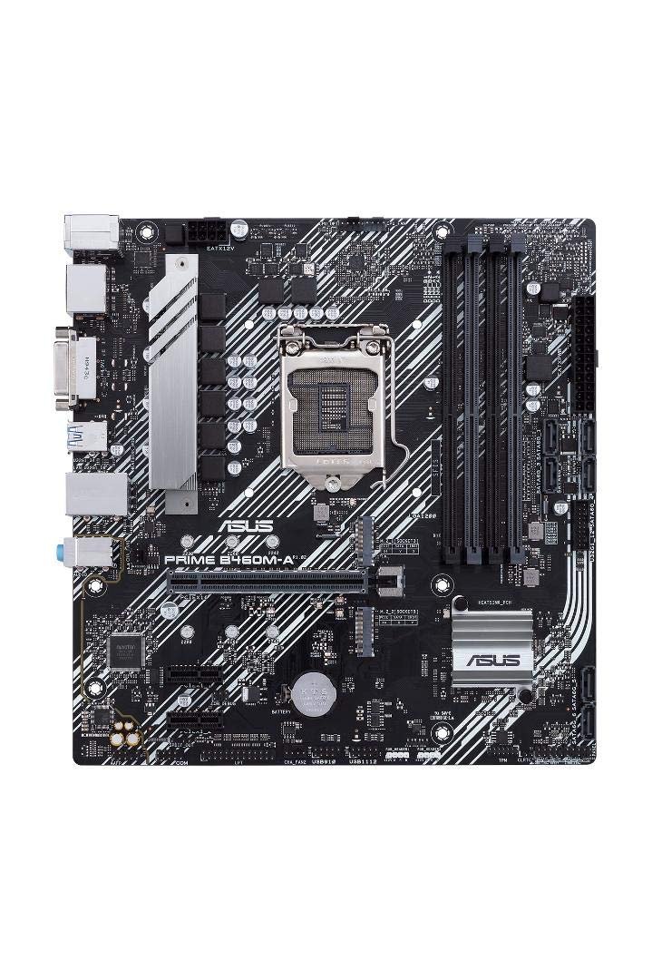 ASUS Prime B460M-A LGA 1200 Micro-ATX Motherboard with Dual M.2 and Fan Xpert 2+ ASUS Prime B460M-A LGA 1200 Micro-ATX Motherboard with Dual M.2 and Fan Xpert 2+