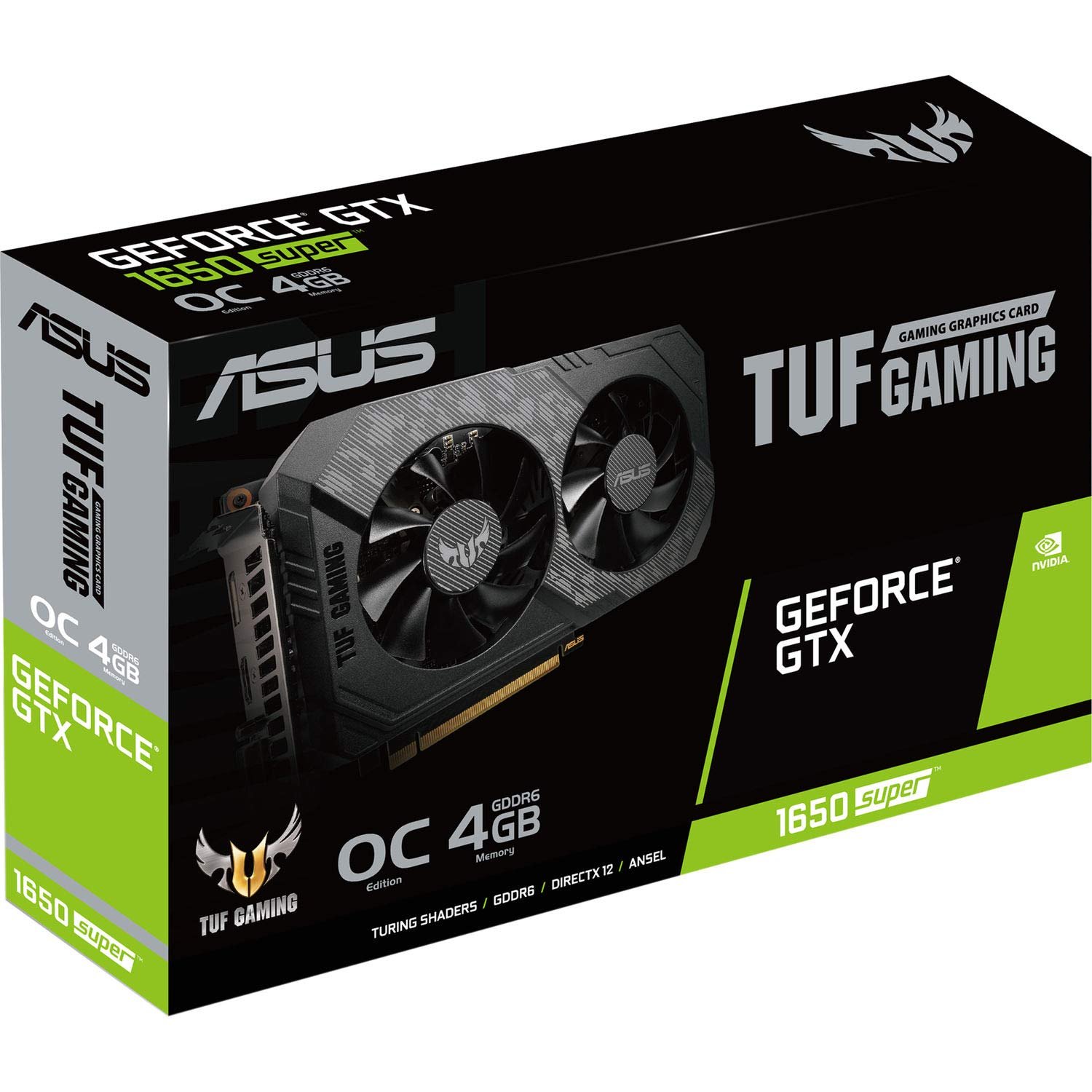 ASUS TUF Gaming GeForce GTX 1650 OC Edition GDDR6 4GB 128-bit Graphics Card ASUS TUF Gaming GeForce GTX 1650 OC Edition GDDR6 4GB 128-bit Graphics Card