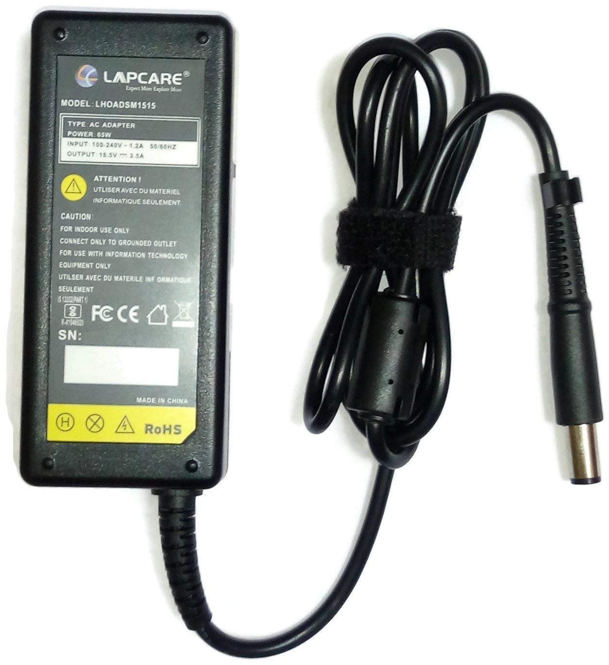 LAPCARE 65W 18.5V 7.4mm Pin Laptop Charger Adapter for HP Compaq Pavillion EliteBook OmniBook ProBook Series LAPCARE 65W 18.5V 7.4mm Pin Laptop Charger Adapter for HP Compaq Pavillion EliteBook OmniBook ProBook Series