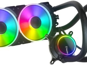 Fractal Design Celsius+ S24 Prisma ARGB 240mm CPU Liquid Cooler with Intelligent Auto and PWM Dual 120mm Fans Fractal Design Celsius+ S24 Prisma ARGB 240mm CPU Liquid Cooler with Intelligent Auto and PWM Dual 120mm Fans