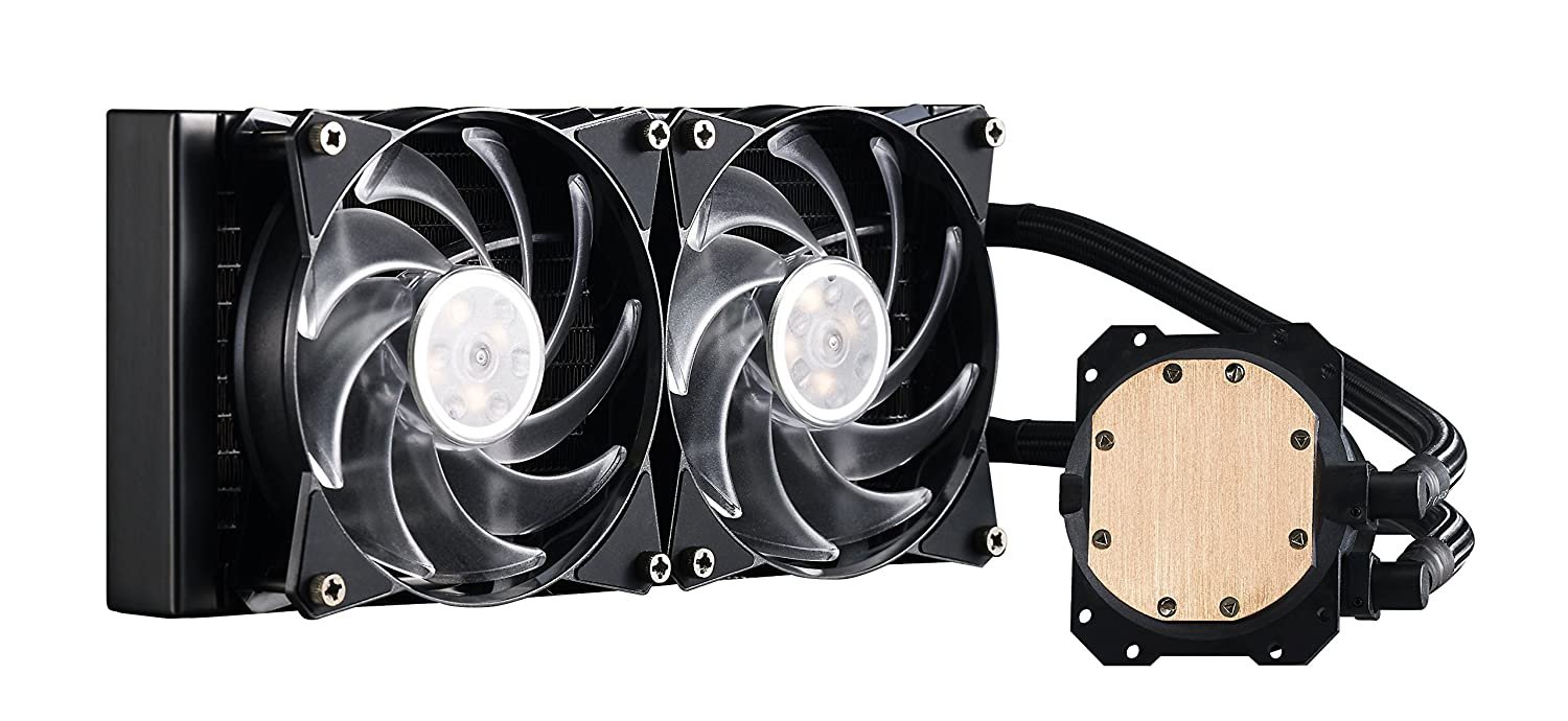 Cooler Master Masterliquid ML240L ARGB V2 CPU Liquid Cooler with Dual 120mm RGB Silent Fan Cooler Master Masterliquid ML240L ARGB V2 CPU Liquid Cooler with Dual 120mm RGB Silent Fan