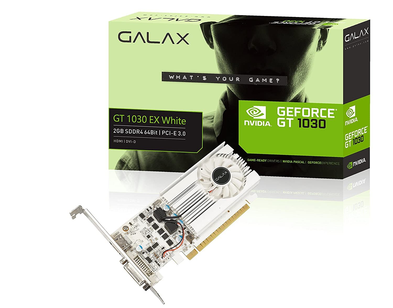 Galax GeForce GT 1030 GDDR5 2GB 64 bit Graphics Card Galax GeForce GT 1030 GDDR5 2GB 64 bit Graphics Card