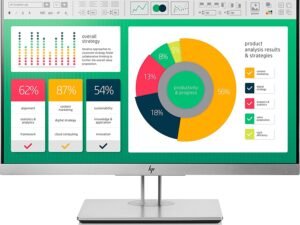 HP EliteDisplay 21 inch E223 IPS LED Backlit FHD Anti-Glare Computer Monitor with Pivot Rotation