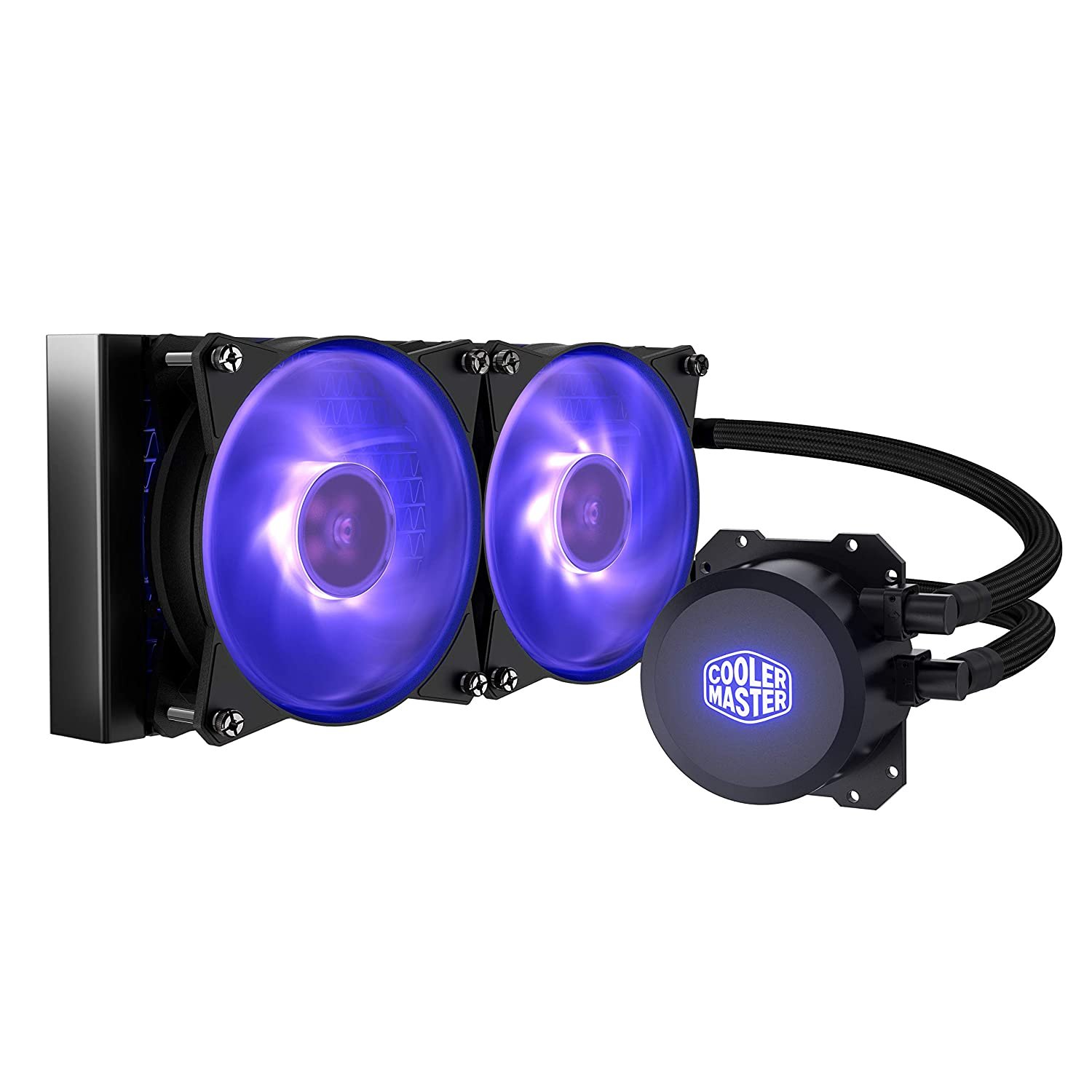 Cooler Master Masterliquid ML240L ARGB V2 CPU Liquid Cooler with Dual 120mm RGB Silent Fan Cooler Master Masterliquid ML240L ARGB V2 CPU Liquid Cooler with Dual 120mm RGB Silent Fan