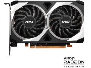 MSI Radeon RX 6500 XT Mech 2X 4G OC 4GB GDDR6 Graphic Card MSI Radeon RX 6500 XT Mech 2X 4G OC 4GB GDDR6 Graphic Card