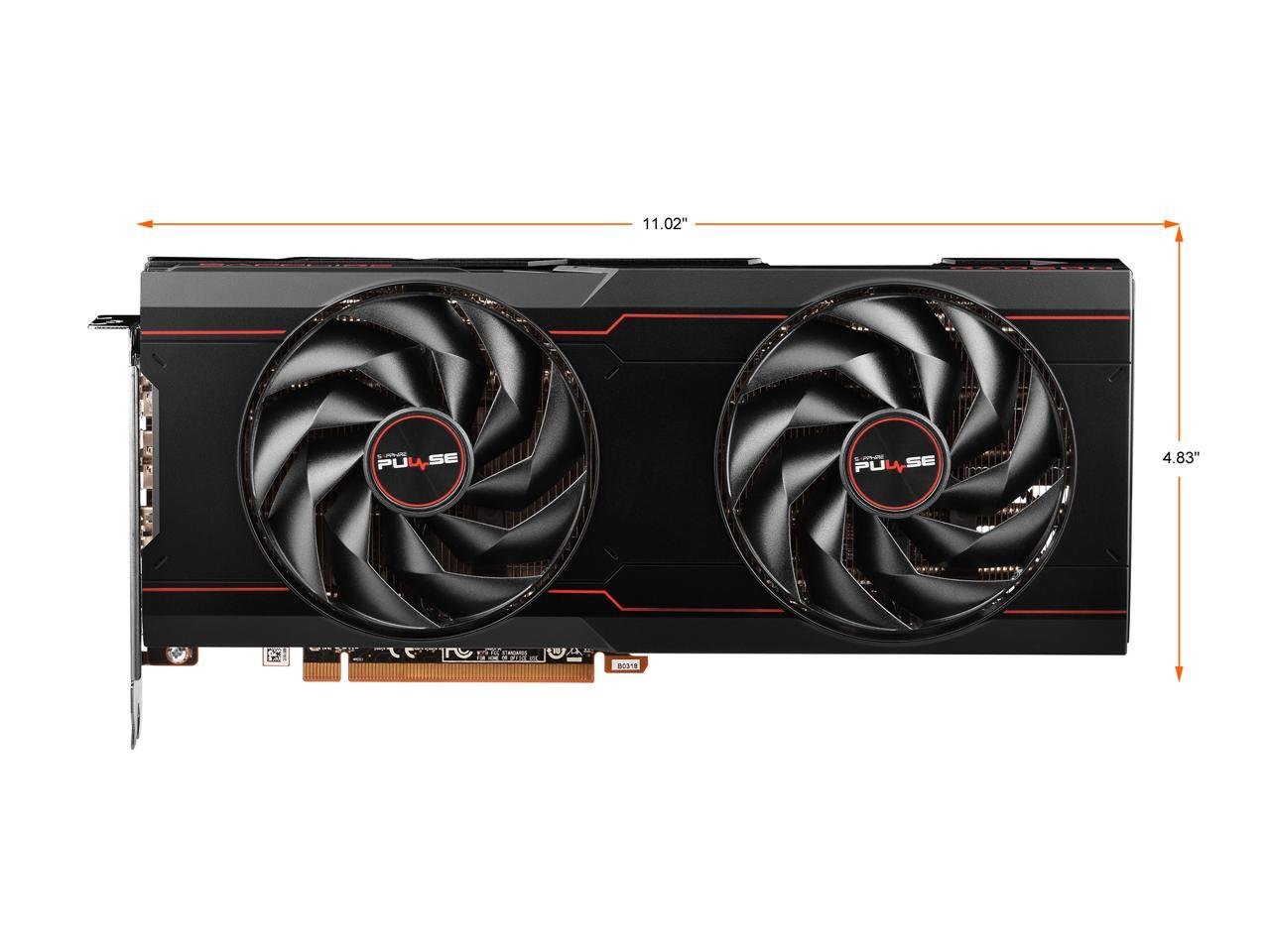 Sapphire PULSE AMD Radeon RX 6750 XT 12GB GDDR6 Graphic Card 11318-03-20G