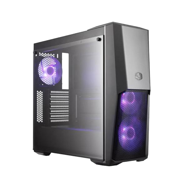 Cooler Master MasterBox MB500 (ATX) Mid Tower Cabinet With Tempered Glass Side Panel And RGB Controller MCB-B500D-KGNN-S00 Cooler Master MasterBox MB500 (ATX) Mid Tower Cabinet With Tempered Glass Side Panel And RGB Controller MCB-B500D-KGNN-S00