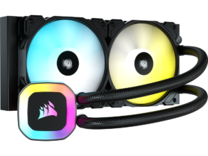Corsair H100 RGB All in one 240MM CPU Liquid Cooler (Black) CW-9060053-WW Corsair H100 RGB All in one 240MM CPU Liquid Cooler (Black) CW-9060053-WW