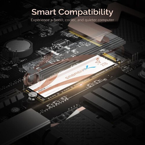 Sabrent 2TB Rocket Q4 NVMe PCIe Gen4 x 4 M.2 2280 Internal SSD with Heatsink SB-RKTQ4-HTSS-2TB Sabrent 2TB Rocket Q4 NVMe PCIe Gen4 x 4 M.2 2280 Internal SSD with Heatsink SB-RKTQ4-HTSS-2TB