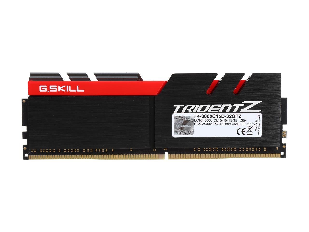 G.Skill Trident Z 32GB (2x16GB) DDR4 3000MHz RAM F4-3000C15D-32GTZ