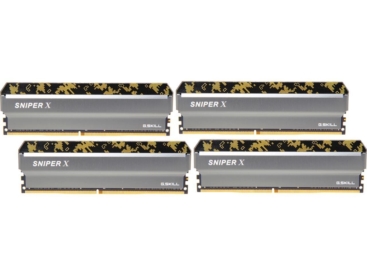 G.SKILL Sniper X 16GB (2 x 8GB) DDR4 3600 Desktop Memory F4-3600C19D-16GSXKB G.SKILL Sniper X 16GB (2 x 8GB) DDR4 3600 Desktop Memory F4-3600C19D-16GSXKB