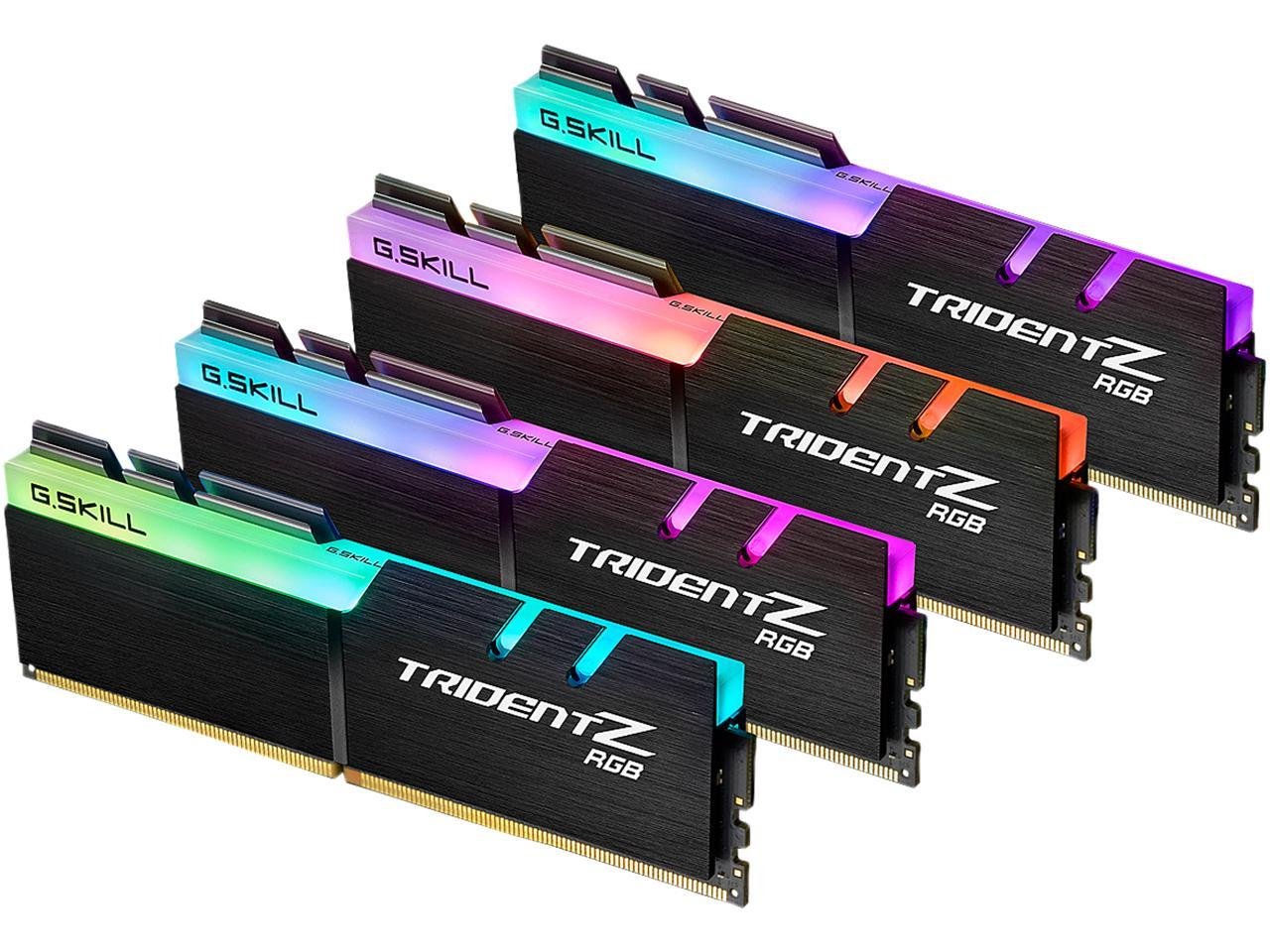 G.SKILL TridentZ RGB Series 128GB (4 x 32GB) 288-Pin DDR4 SDRAM DDR4 3600 (PC4 28800) Intel XMP 2.0 Desktop Memory F4-3600C18Q-128GTZR G.SKILL TridentZ RGB Series 128GB (4 x 32GB) 288-Pin DDR4 SDRAM DDR4 3600 (PC4 28800) Intel XMP 2.0 Desktop Memory F4-3600C18Q-128GTZR