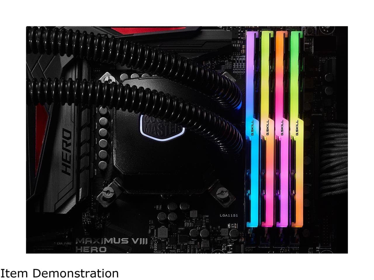 G.SKILL TridentZ RGB Series 128GB (4 x 32GB) 288-Pin DDR4 SDRAM DDR4 3600 (PC4 28800) Intel XMP 2.0 Desktop Memory F4-3600C18Q-128GTZR G.SKILL TridentZ RGB Series 128GB (4 x 32GB) 288-Pin DDR4 SDRAM DDR4 3600 (PC4 28800) Intel XMP 2.0 Desktop Memory F4-3600C18Q-128GTZR