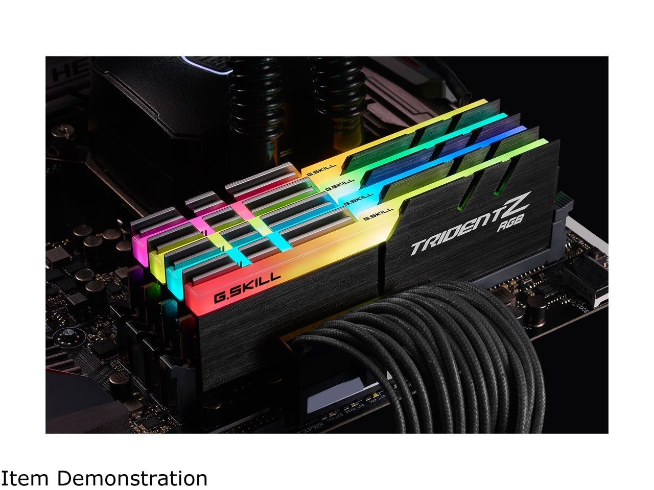G.SKILL TridentZ RGB Series 128GB (4 x 32GB) 288-Pin DDR4 SDRAM DDR4 3600 (PC4 28800) Intel XMP 2.0 Desktop Memory F4-3600C18Q-128GTZR G.SKILL TridentZ RGB Series 128GB (4 x 32GB) 288-Pin DDR4 SDRAM DDR4 3600 (PC4 28800) Intel XMP 2.0 Desktop Memory F4-3600C18Q-128GTZR