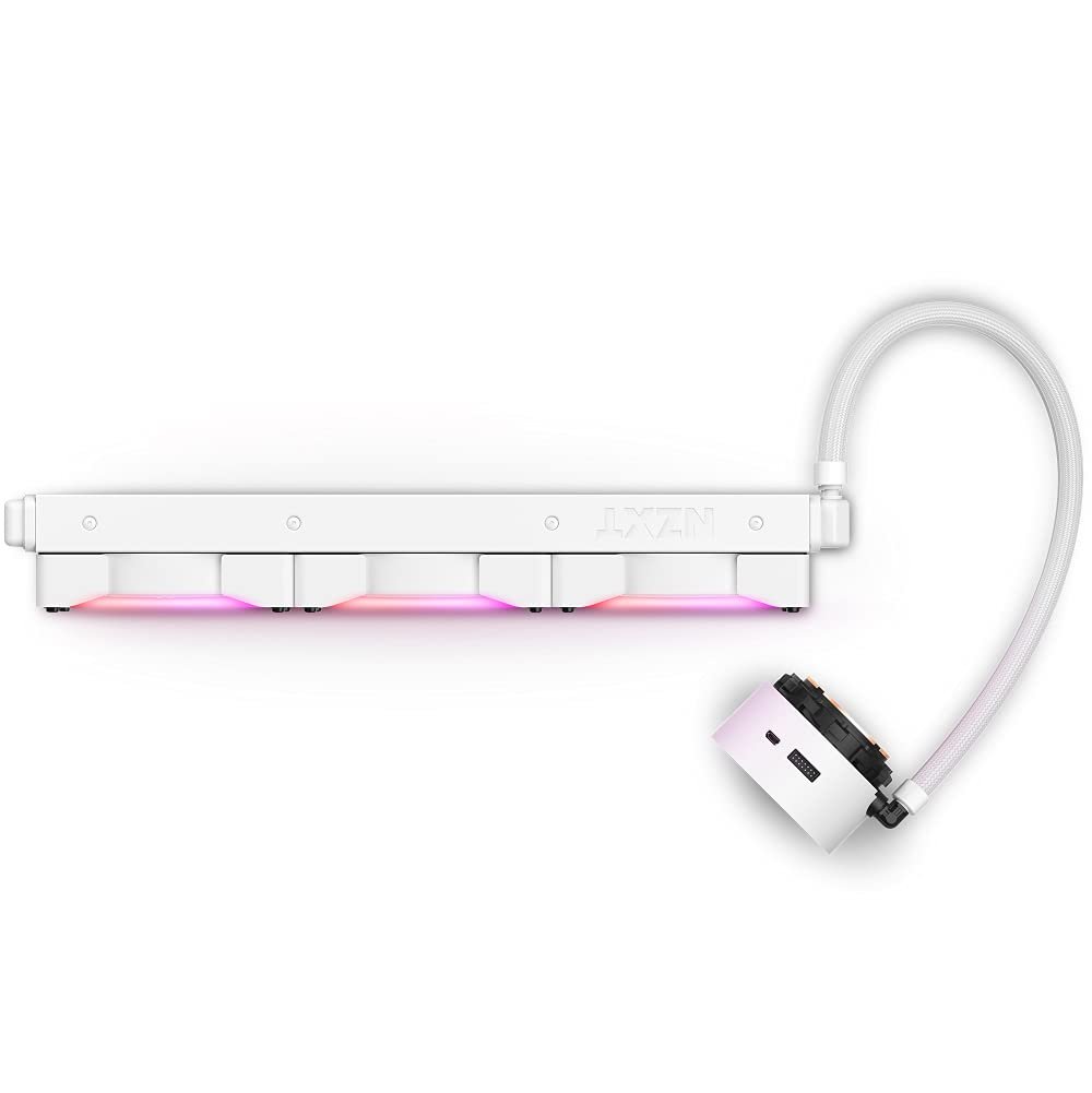 NZXT Kraken Z73 RGB 360mm White Liquid Cooler with LCD Display RL-KRZ73-RW NZXT Kraken Z73 RGB 360mm White Liquid Cooler with LCD Display RL-KRZ73-RW