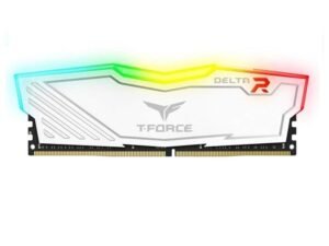 Teamgroup T-FORCE DELTA RGB Series 8GB (8GBX1) DDR4 3200MHz White Memory TF4D48G3200HC16C01 Teamgroup T-FORCE DELTA RGB Series 8GB (8GBX1) DDR4 3200MHz White Memory TF4D48G3200HC16C01