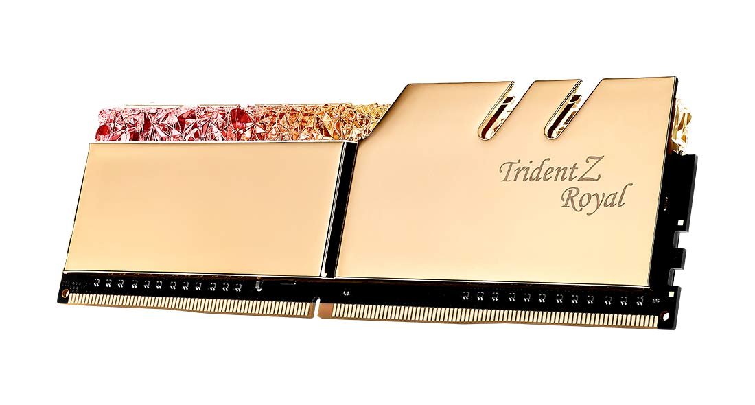 G.Skill TZ Royal Gold Series 128GB (4x32GB) 4000 MHz DDR4 Memory F4-4000C18Q-128GTRG G.Skill TZ Royal Gold Series 128GB (4x32GB) 4000 MHz DDR4 Memory F4-4000C18Q-128GTRG