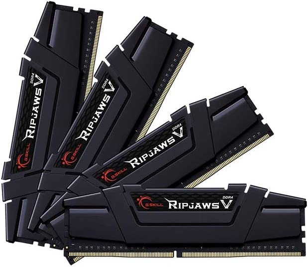 G.skill Ripjaws V Series 64GB (4x16GB) 3600 MHz DDR4 Memory F4-3600C16Q-64GVKC G.skill Ripjaws V Series 64GB (4x16GB) 3600 MHz DDR4 Memory F4-3600C16Q-64GVKC