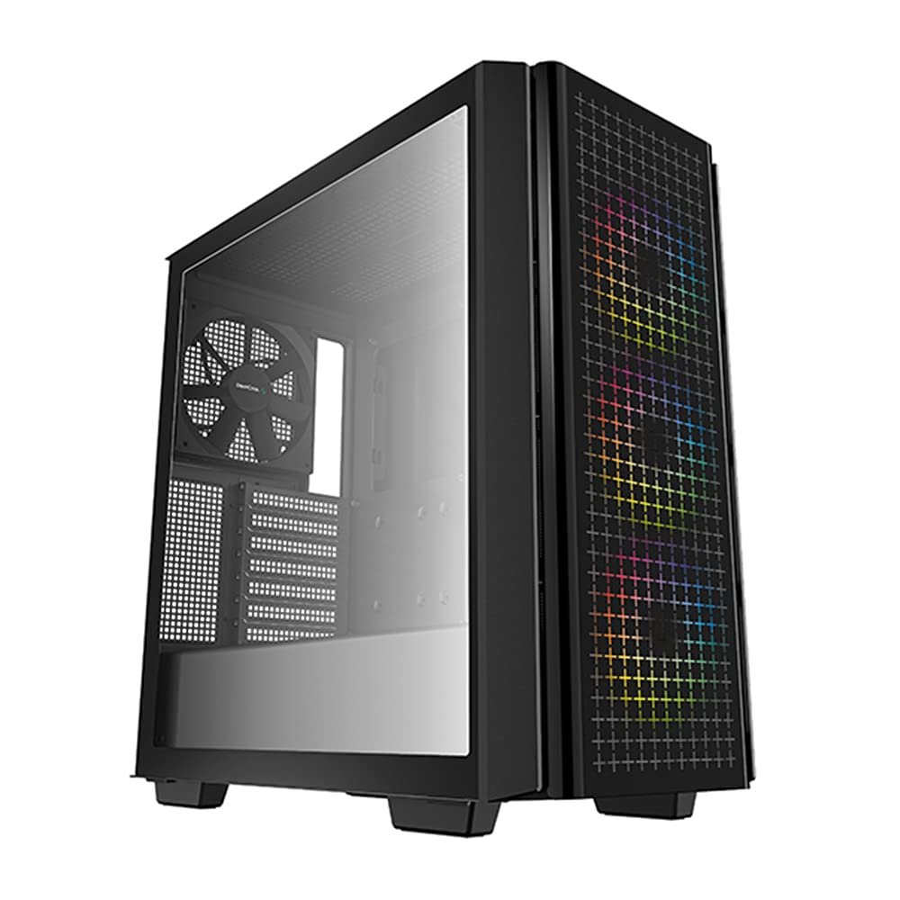 DeepCool CG540 Mid-Tower Tempered Glass Side Panel Cabinet R-CG540-BKAGE4-G-1 DeepCool CG540 Mid-Tower Tempered Glass Side Panel Cabinet R-CG540-BKAGE4-G-1