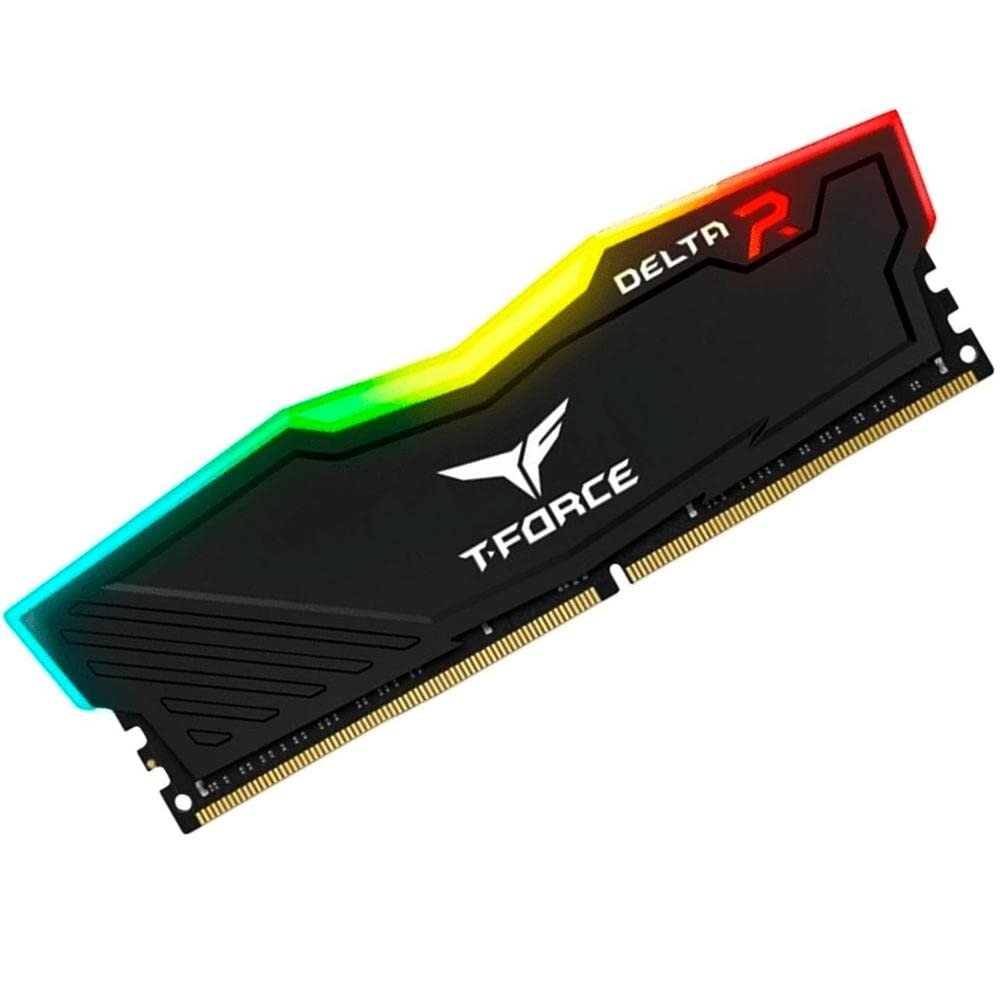 Teamgroup T-force Delta RGB Series 16GB (16GBX1) DDR4 3200MHz Black Memory TF3D416G3200HC16C01