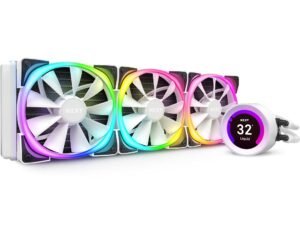 NZXT Kraken Z73 RGB 360mm White Liquid Cooler with LCD Display RL-KRZ73-RW NZXT Kraken Z73 RGB 360mm White Liquid Cooler with LCD Display RL-KRZ73-RW