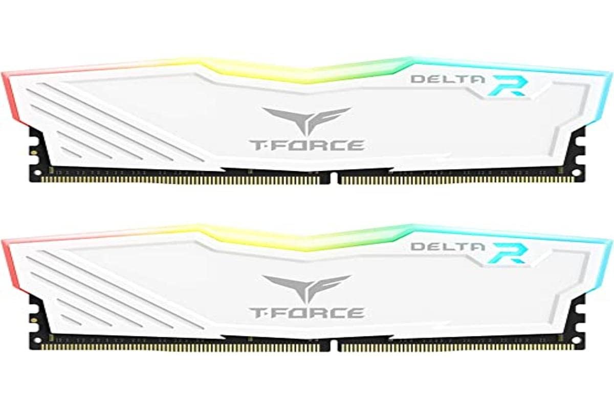 Team Group DELTA RGB 16GB (1X16GB) 3200 MHz White Memory TF4D416G3200HC16F01