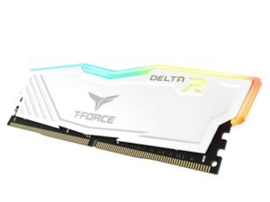 Teamgroup T-FORCE DELTA RGB Series 16GB (16GBX1) DDR4 3200MHz White Memory TF4D416G3200HC16C01
