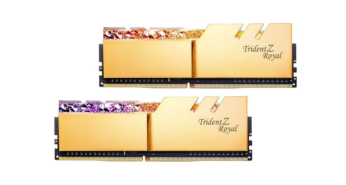 G.Skill TZ Royal Gold Series 128GB (4x32GB) 4000 MHz DDR4 Memory F4-4000C18Q-128GTRG G.Skill TZ Royal Gold Series 128GB (4x32GB) 4000 MHz DDR4 Memory F4-4000C18Q-128GTRG