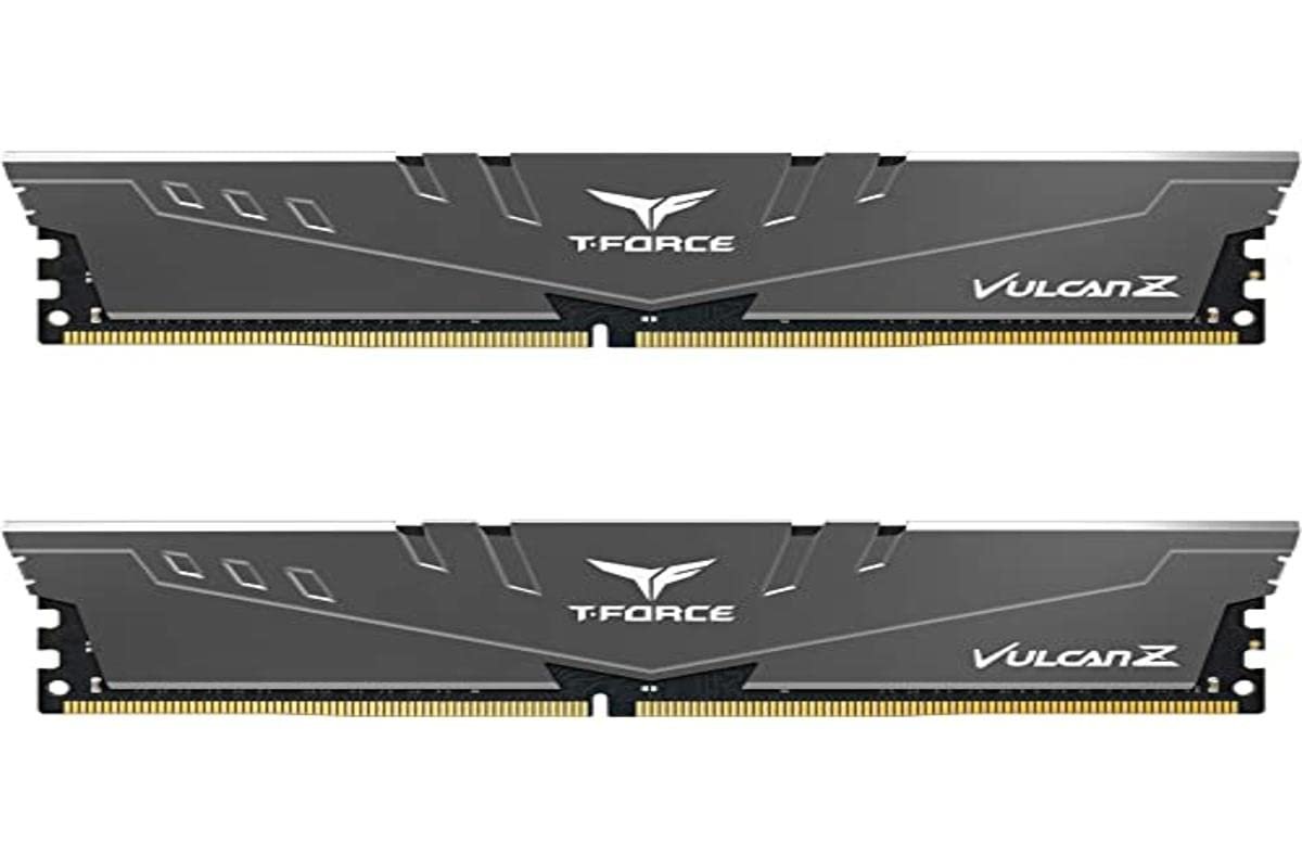 Teamgroup T-FORCE Vulcan Z Series 8GB (8GBX1) DDR4 3200MHz GRAY Memory TLZGD48G3200HC16CBK Teamgroup T-FORCE Vulcan Z Series 8GB (8GBX1) DDR4 3200MHz GRAY Memory TLZGD48G3200HC16CBK