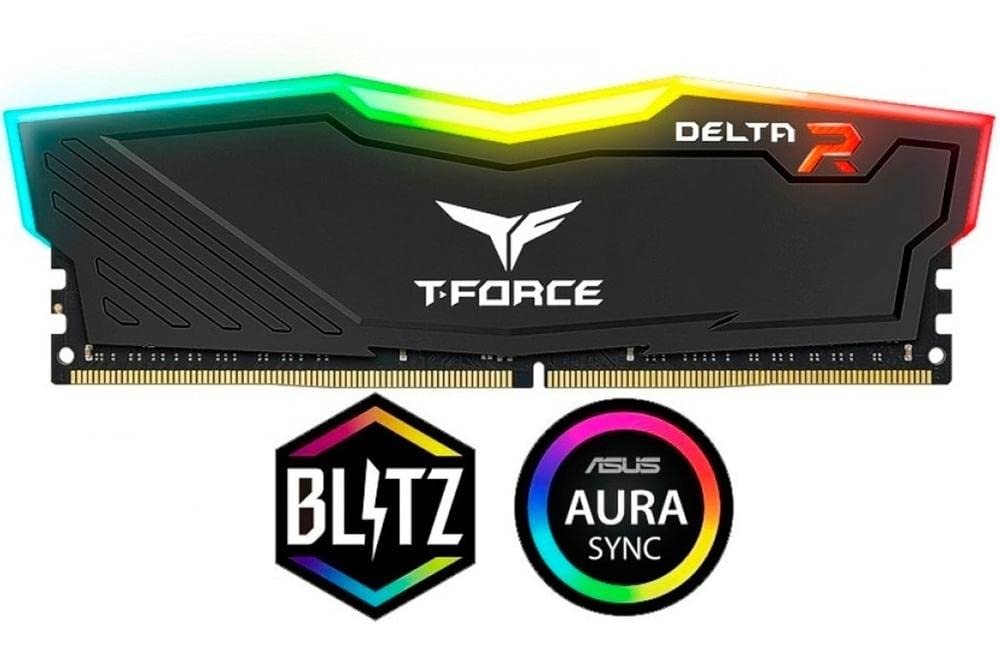 Team Group DELTA RGB 8GB (1X8GB) 3200 MHz Black Memory TF3D48G3200HC16F01 Team Group DELTA RGB 8GB (1X8GB) 3200 MHz Black Memory TF3D48G3200HC16F01