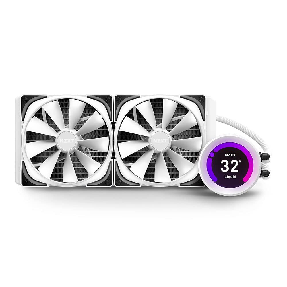 NZXT Kraken Z63 RGB 280mm White Liquid Cooler with LCD Display RL-KRZ63-RW NZXT Kraken Z63 RGB 280mm White Liquid Cooler with LCD Display RL-KRZ63-RW