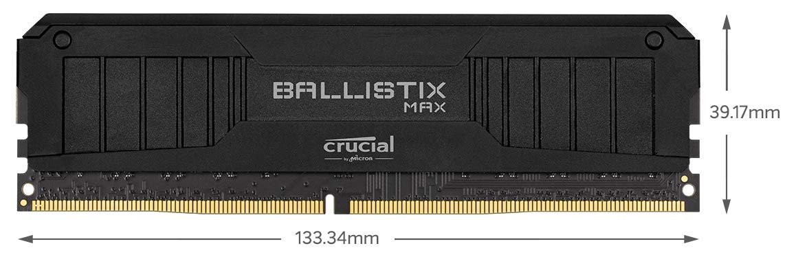 Crucial Ballistix 8GB DDR4-3600 Desktop Gaming Memory (Black) BL8G36c16U4B Crucial Ballistix 8GB DDR4-3600 Desktop Gaming Memory (Black) BL8G36c16U4B