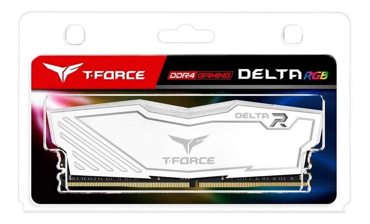 Team Group DELTA RGB 8GB (1X8GB) 3200 MHz White Memory TF4D48G3200HC16F01