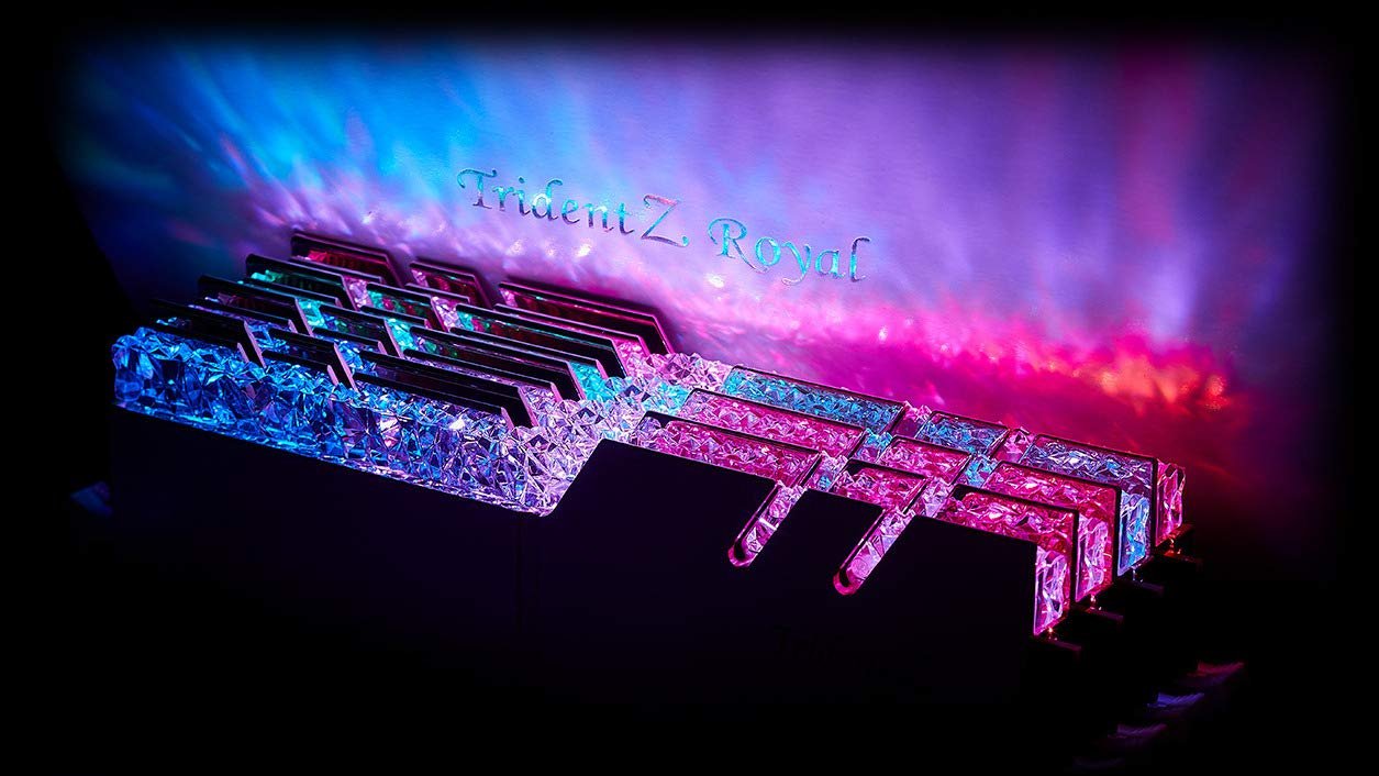 G.skill TZ Royal Silver Series 16GB (2x8GB) 4000 MHz DDR4 Memory F4-4000C18D-16GTRS