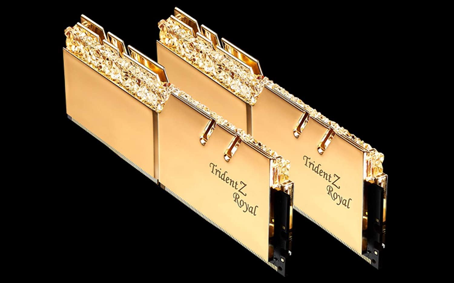 G.Skill Trident Z Royal Gold 16 GB (2 x 8GB) 3000 MHz DDR4 Memory F4-3000C16D-16GTRG G.Skill Trident Z Royal Gold 16 GB (2 x 8GB) 3000 MHz DDR4 Memory F4-3000C16D-16GTRG