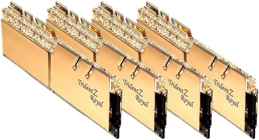G.Skill Trident Z Royal Gold 32 GB (4 x 8GB) 3600 MHz DDR4 Memory F4-3600C16Q-32GTRG