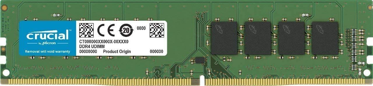 Crucial 16GB Single DDR4 2666 MT/s (PC4-21300) DR x8 DIMM 288-Pin Memory CT16G4DFD8266
