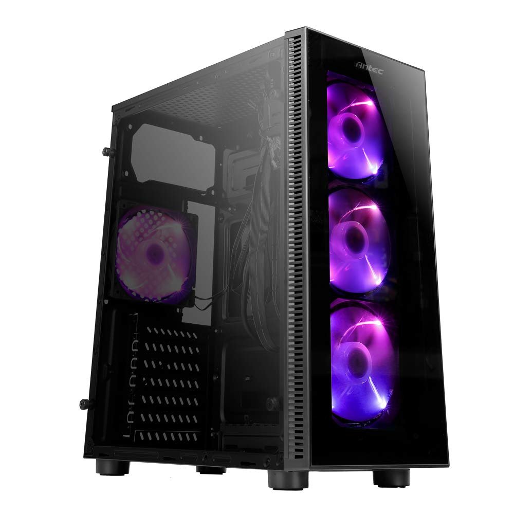Antec NX210 ARGB ATX Mid Tower Cabinet with Tempered Glass Side Panel Antec NX210 ARGB ATX Mid Tower Cabinet with Tempered Glass Side Panel