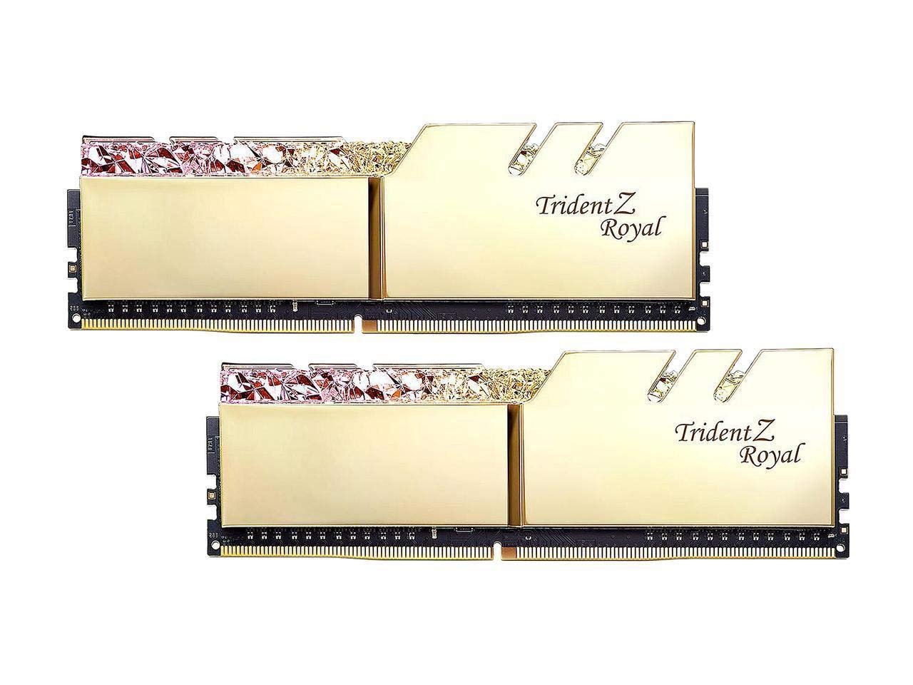 G.Skill Trident Z Royal Gold 16 GB (2 x 8GB) 3600 MHz DDR4 Memory F4-3600C17D-16GTRG
