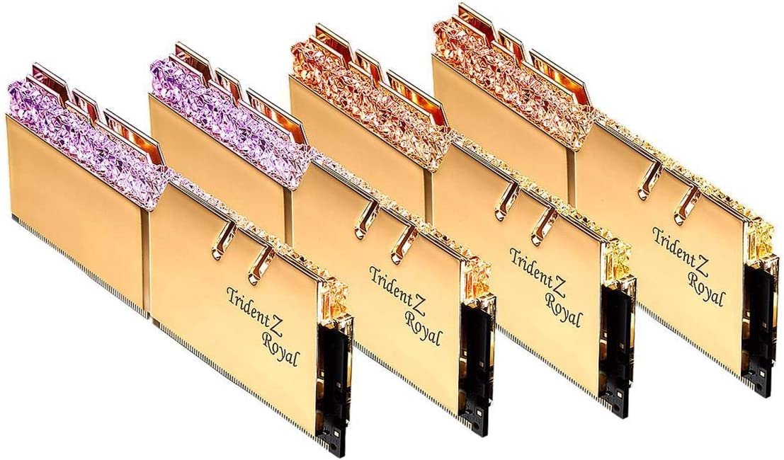 G.Skill Trident Z Royal Gold 32 GB (4 x 8GB) 3600 MHz DDR4 Memory F4-3600C16Q-32GTRG