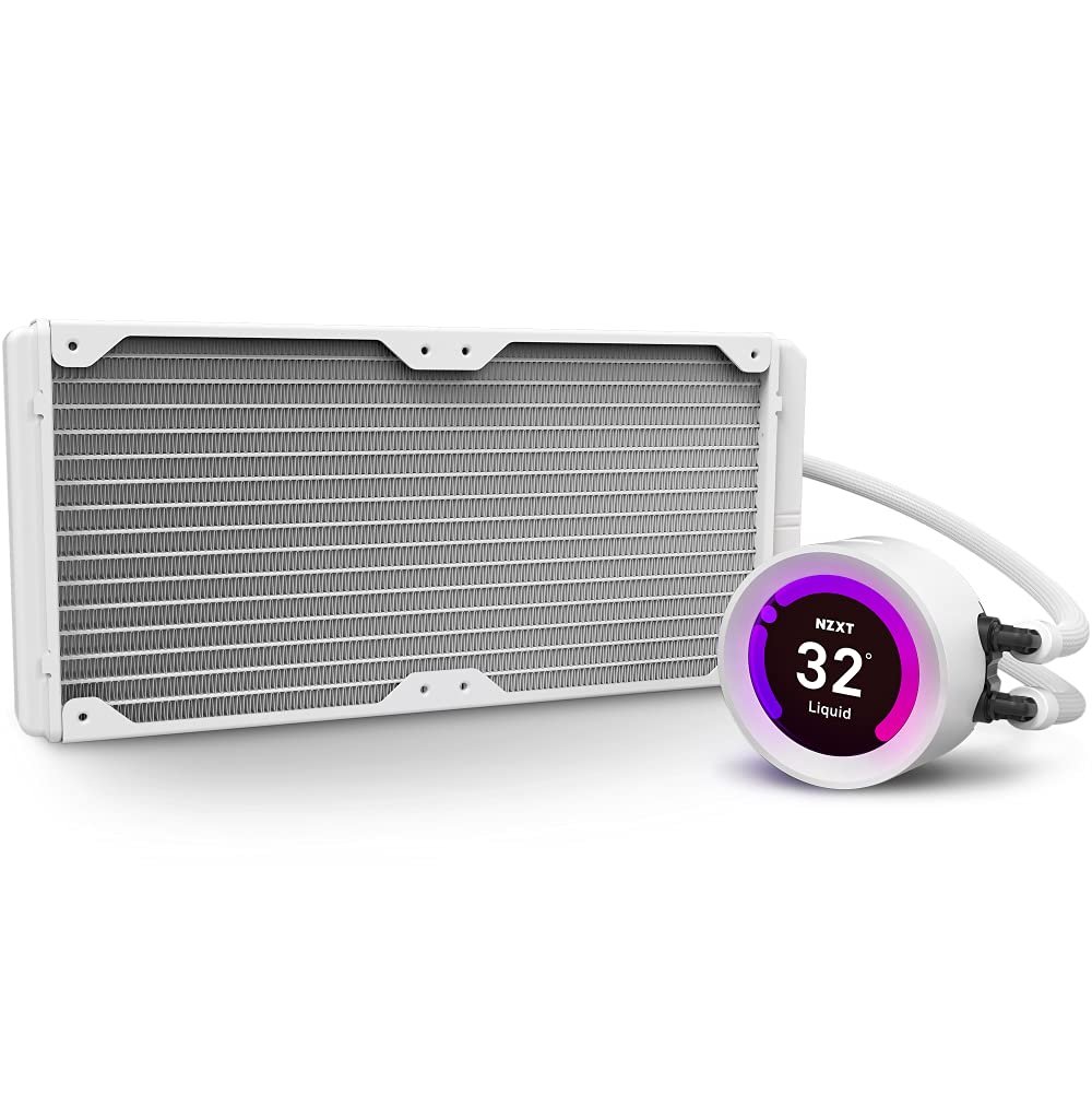 NZXT Kraken Z63 RGB 280mm White Liquid Cooler with LCD Display RL-KRZ63-RW NZXT Kraken Z63 RGB 280mm White Liquid Cooler with LCD Display RL-KRZ63-RW