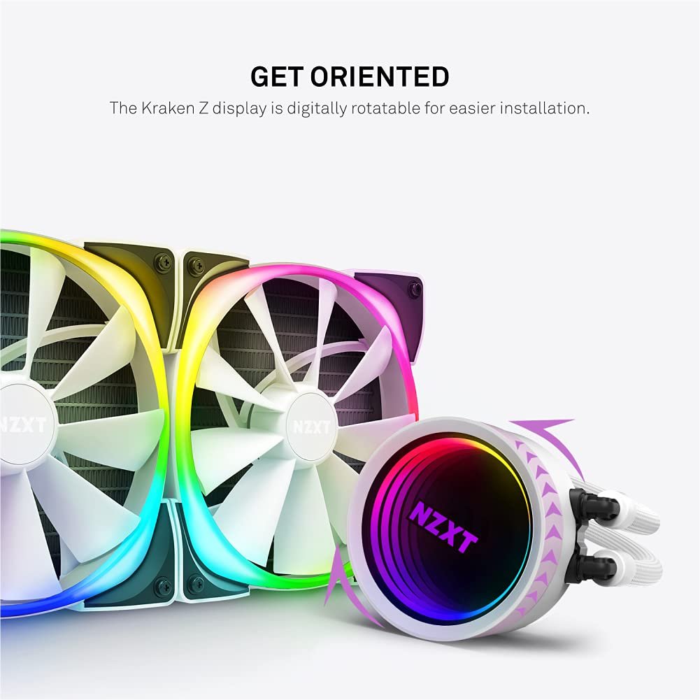 NZXT Kraken X63 RGB 280mm White Liquid Cooler RL-KRX63-RW NZXT Kraken X63 RGB 280mm White Liquid Cooler RL-KRX63-RW