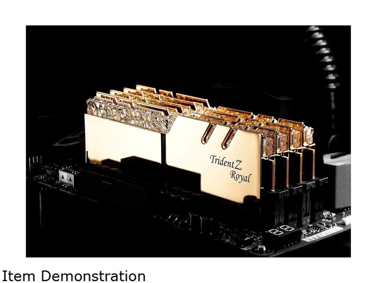 G.Skill Trident Z Royal Gold 16 GB (2 x 8GB) 3600 MHz DDR4 Memory F4-3600C17D-16GTRG