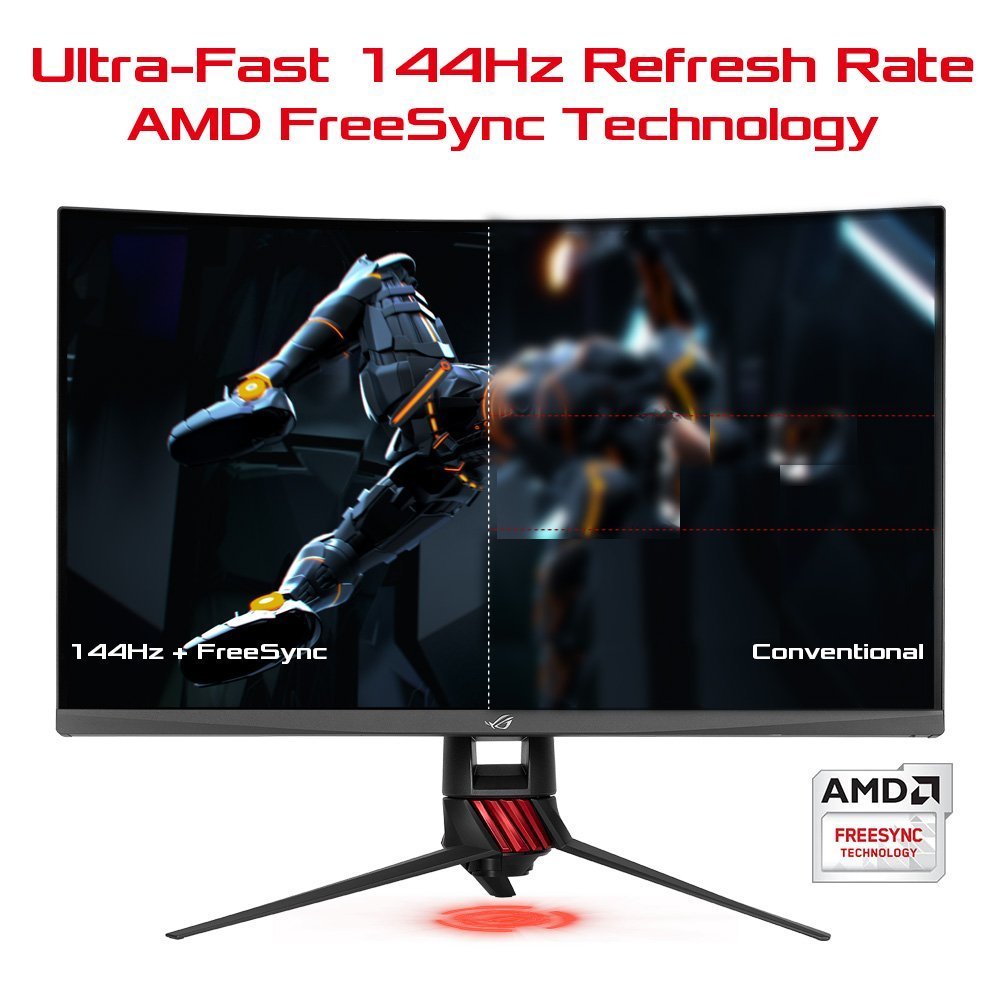 ASUS ROG Strix XG32VQ 32inch 144Hz Curved Gaming Monitor (1800R Curved, Adaptive Sync, 4ms Response Time, 144Hz Refresh Rate, Frameless, 2K WQHD VA Panel) ASUS ROG Strix XG32VQ 32inch 144Hz Curved Gaming Monitor (1800R Curved, Adaptive Sync, 4ms Response Time, 144Hz Refresh Rate, Frameless, 2K WQHD VA Panel)